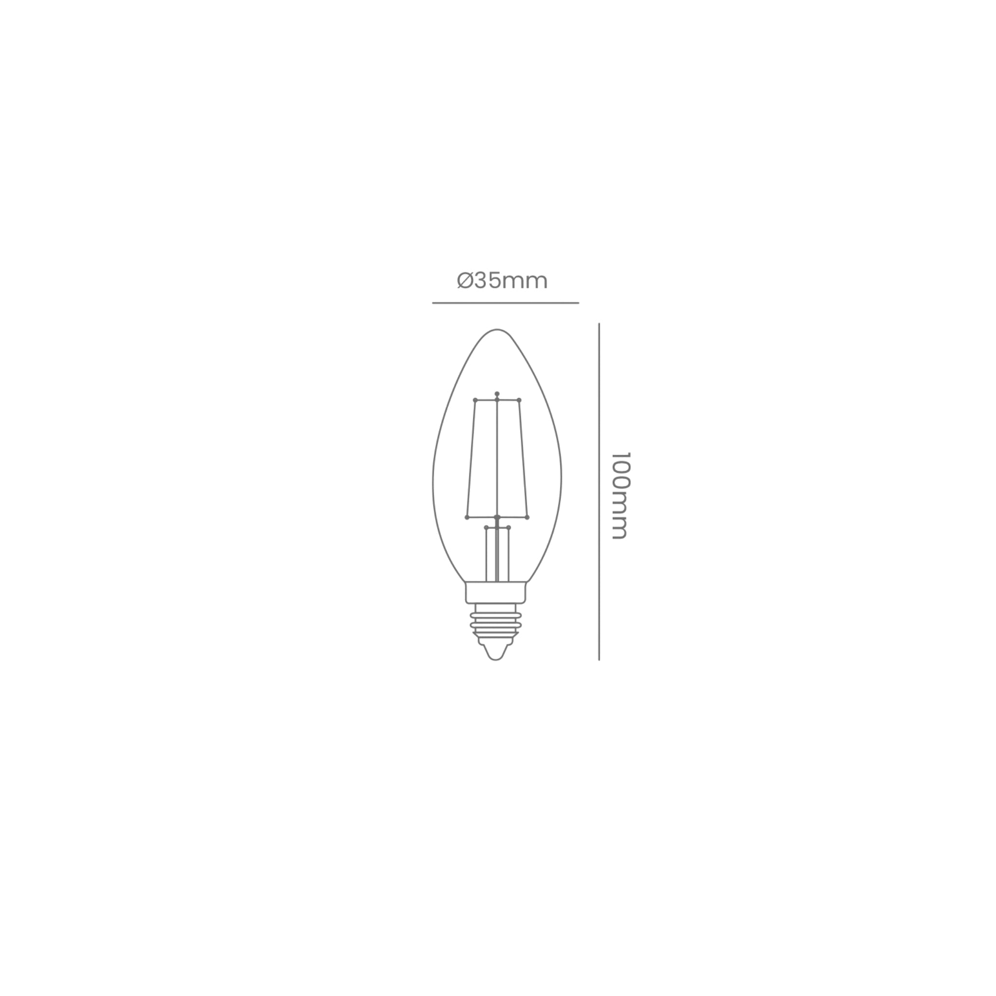Lâmpada LED Vela 4W BIV