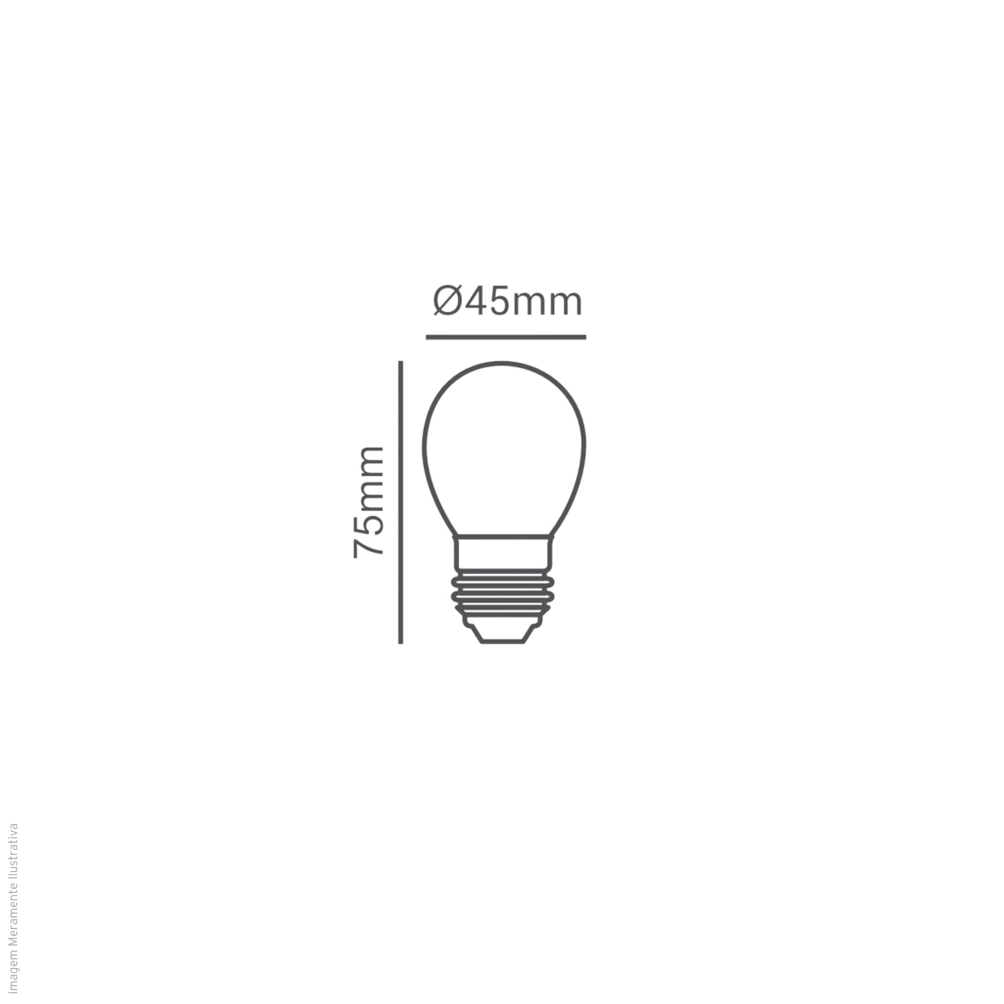 Lâmpada LED Bolinha 2W BIVOLT