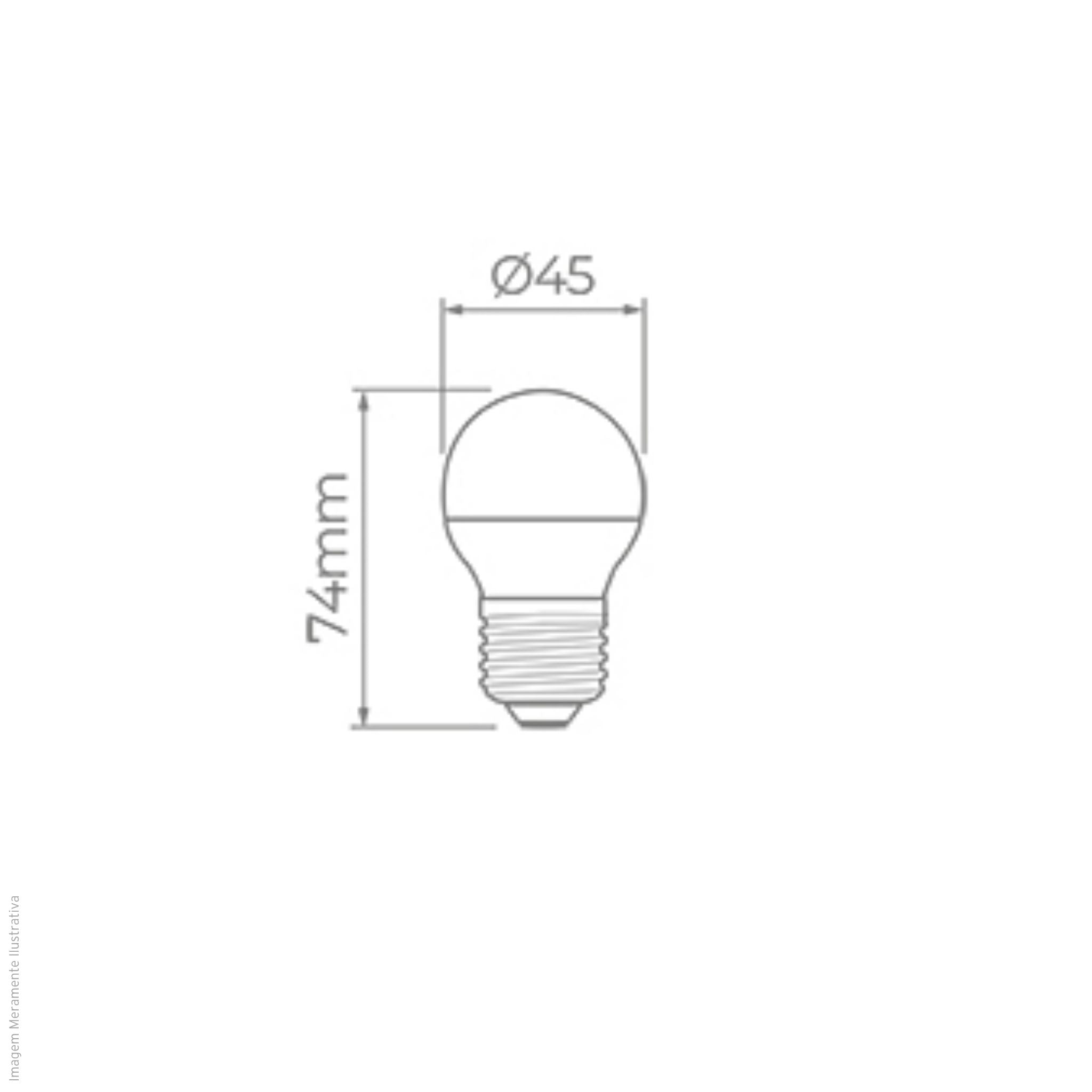 Lâmpada LED Bolinha 3W BIVOLT